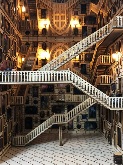DIY Book Nook - Staircase Hall of Portraits