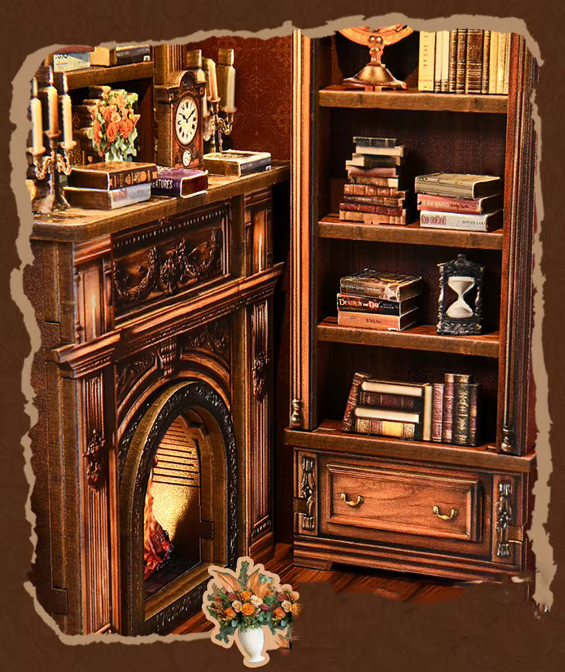 DIY Book Nook - Oak Hearth Reading Room