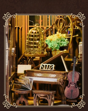 DIY Book Nook - Nightingale Piano Room