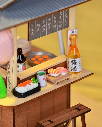 DIY Mini House - Midnight Sushi Cart