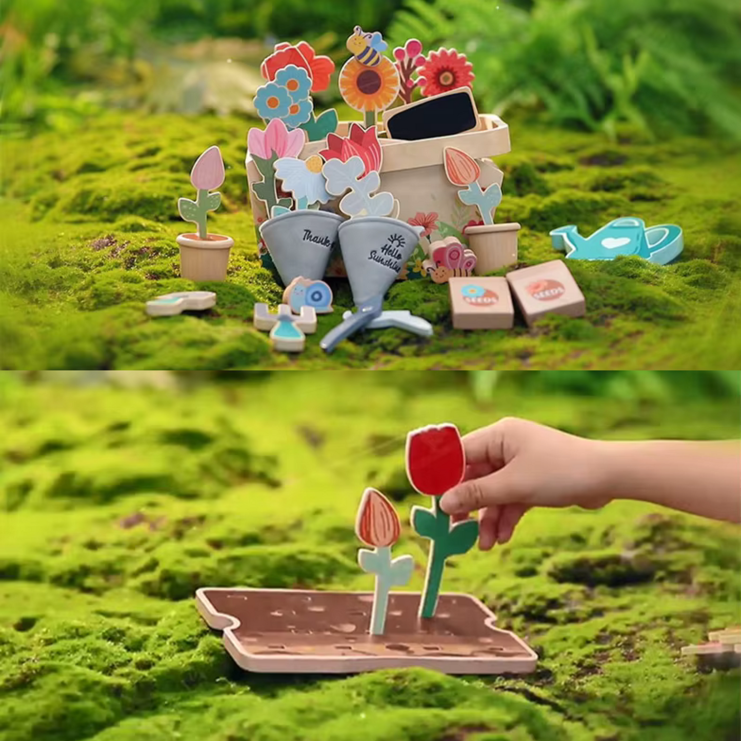 Montessori Toy Set - Flower Gardening