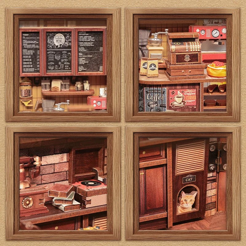 DIY Mini House - Retro Coffee Shop