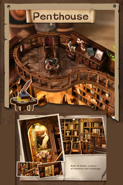 DIY Mini House - Old Manor Library