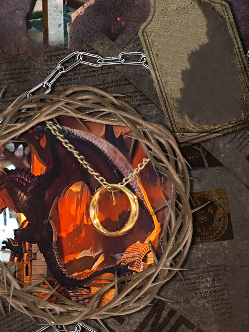 DIY fantasy book nook kit featuring a dragon-themed miniature valley with stone bridges, rooftops, and glowing landscape — ideal for miniature fans, DIY crafts, and book nook collectors.