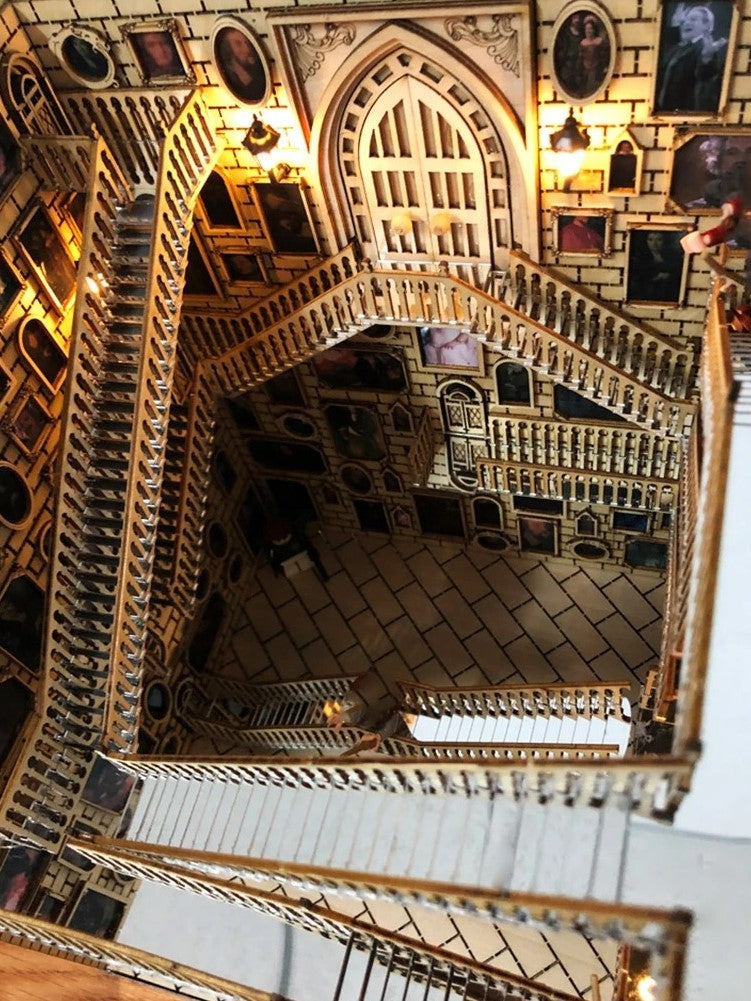 DIY Book Nook - Staircase Hall of Portraits