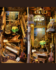 DIY Book Nook - Nightingale Piano Room