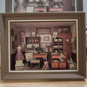 DIY Framed Miniature - Vintage Sewing Shop