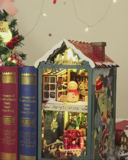 DIY Book Nook - Whimsical Christmas at Home